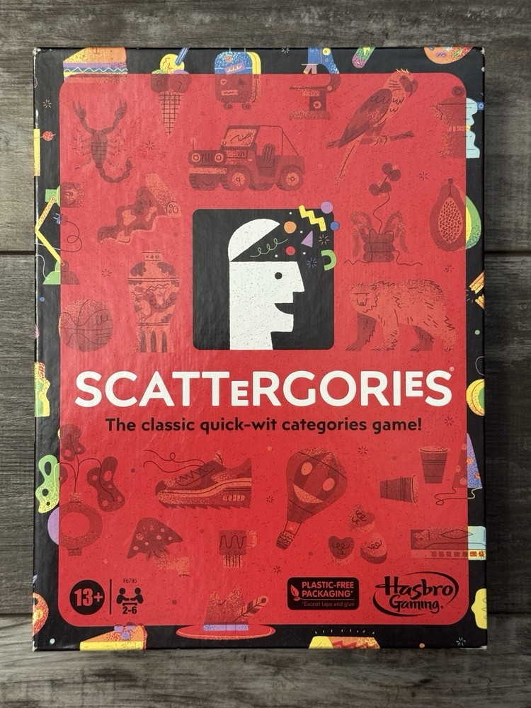 Scattergories Classic Game 2 Or More Players QUICK-WIT CATEGORIES Ages 13+ P1
