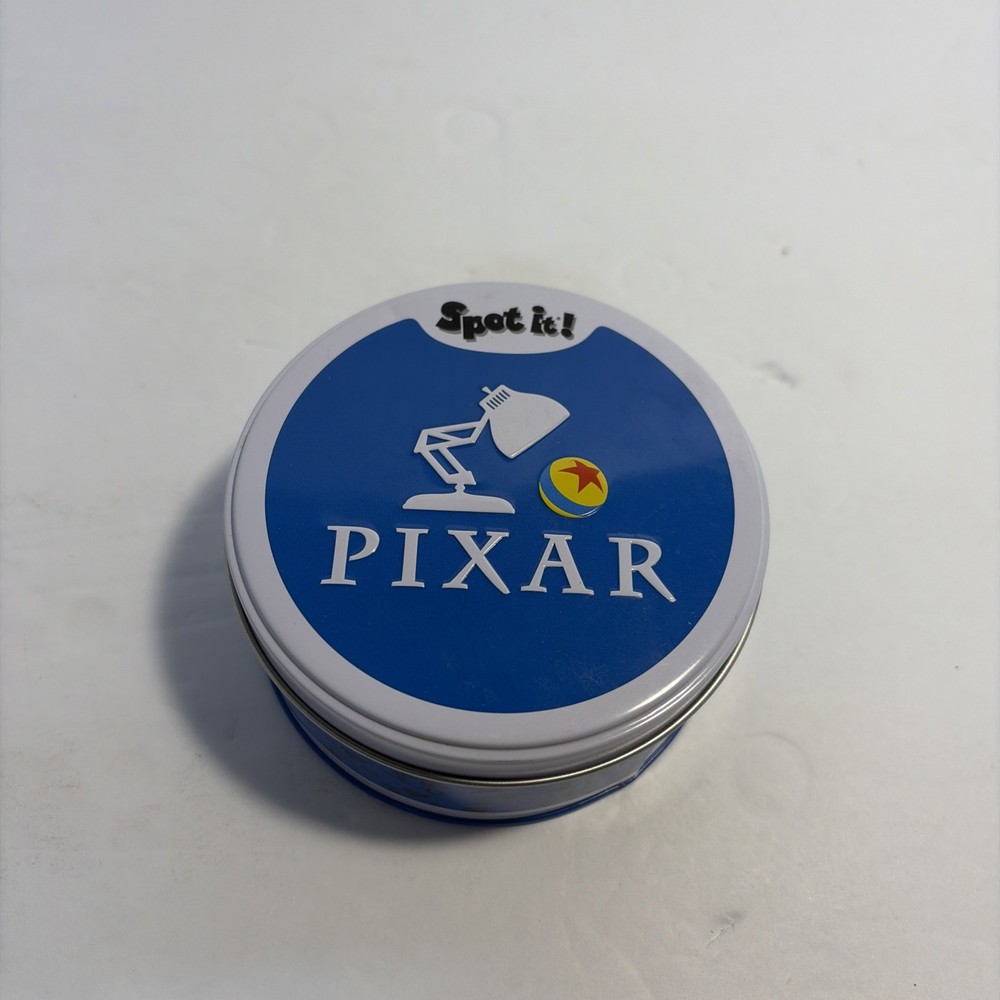 Pixar SPOT IT! Disney Card Game Tin Ages 4+ Asmodee ’21 COMPLETE 30x Cards