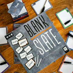 USAopoly Blank Slate Party Word Game 3-8 Players Dry-Erase Quick to Learn New