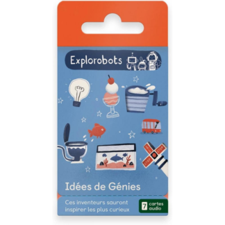 Explorobots : Idées de génies - visuel de la carte audio YOTO
