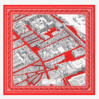 Photo du produit Carré LOUVRE couleur Rouge de chez Inouï Editions