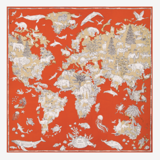 Photo du produit Carre 130 ATLAS couleur Orange de chez Inouï Editions