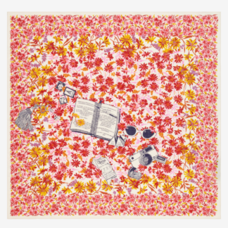 Photo du produit Carré FAUST couleur Rose de chez Inouï Editions