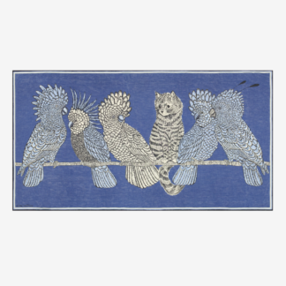 Photo du produit Carré CARACAT couleur Bleu de chez Inouï Editions