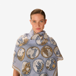 Photo du produit Etole 100 CHANCE couleur Bleu de chez Inouï Editions