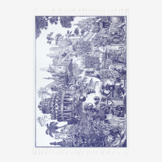 Photo du produit Etole PIRANESI couleur Bleu Marine de chez Inouï Editions