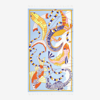 Photo du produit FOUTA CERFS VOLANTS couleur Orange de chez Inouï Editions