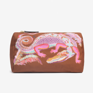 Photo du produit Trousse M CROCO couleur Caramel de chez Inouï Editions