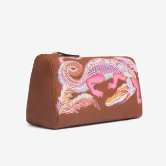 Photo du produit Trousse M CROCO couleur Caramel de chez Inouï Editions