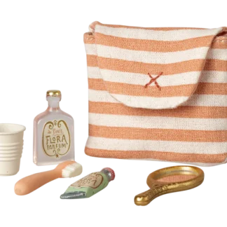 Trousse de toilette corail - garnie
