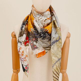 Foulard Clémentine Temple tropical - Multicolore