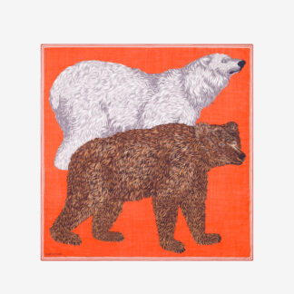 Image du produit CARRE 100 OURS ORANGE, de la marque Inouï Editions