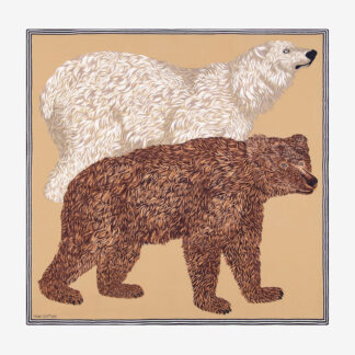 Image du produit CARRE 100 OURS BEIGE, de la marque Inouï Editions