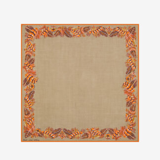 Image du produit CARRE 100 PLUMES BEIGE de la marque Inouï Editions