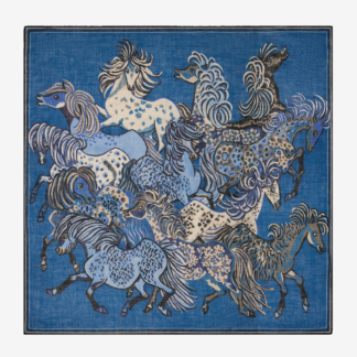 Image du produit CARRE 130 WESTERN BLEU de la marque Inouï Editions