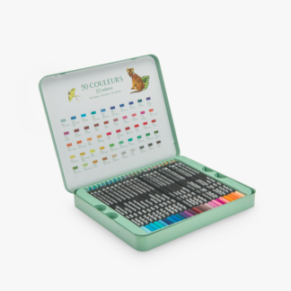 50 crayons de couleurs - "tout autour du monde"